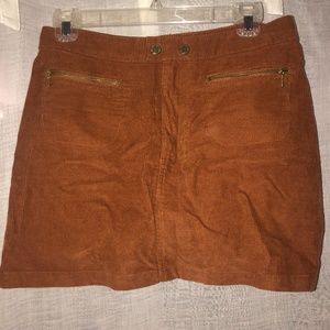 Abercrombie and Fitch Burnt Orange Corduroy Skirt